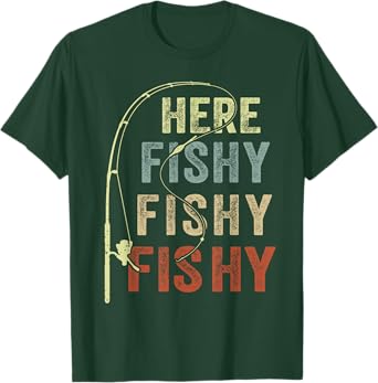 Boy Here-Fishy Toddler Youth Funny Fisherman Bass Fishing T-Shirt