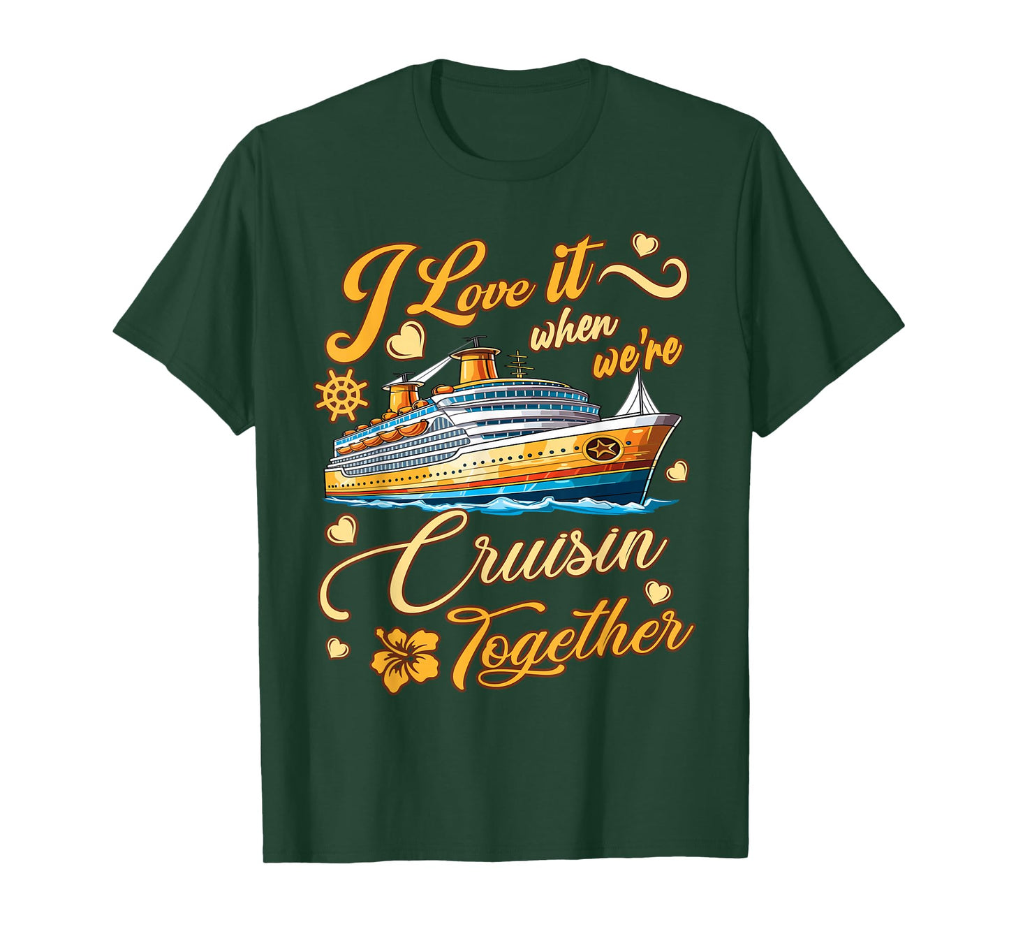 Cruise Ship Husband and Wife Cruising Together T-Shirt