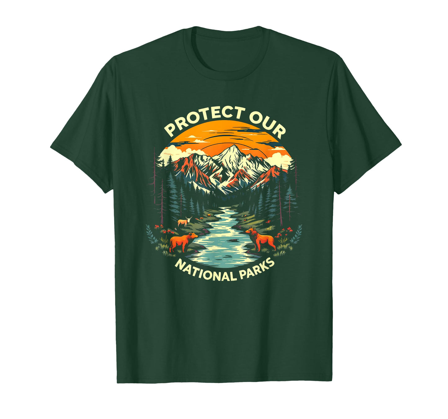 Protect Our National Parks Tee Save the Nature Wildlife T-Shirt
