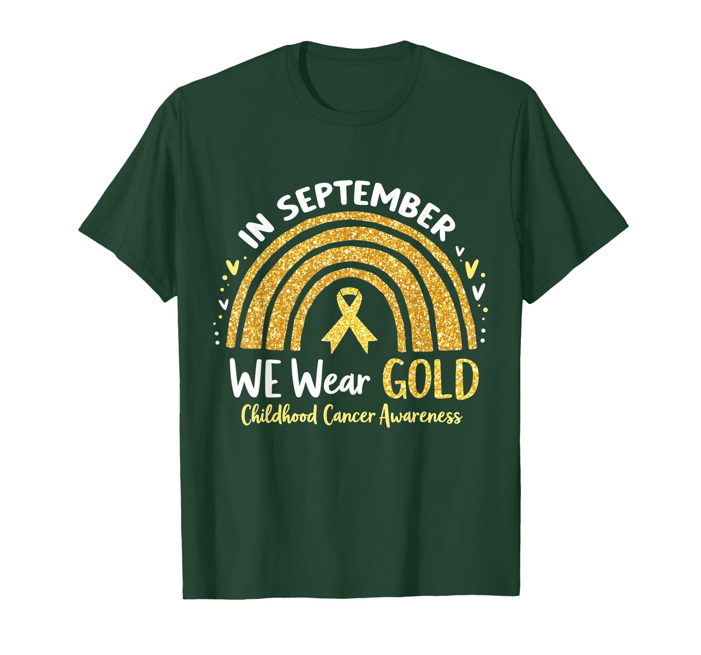 in September We Wear Yellow Childhood Cancer Awareness T-Shirt