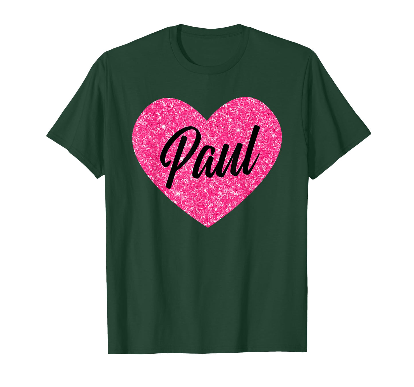 I Love Paul Cute Paul Pink Heart for Valentines Day T-Shirt