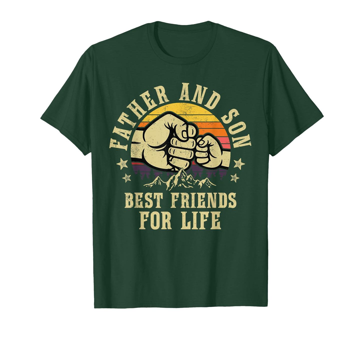 Father and Son Best Friends for Life Gifts Birthday Dad T-Shirt