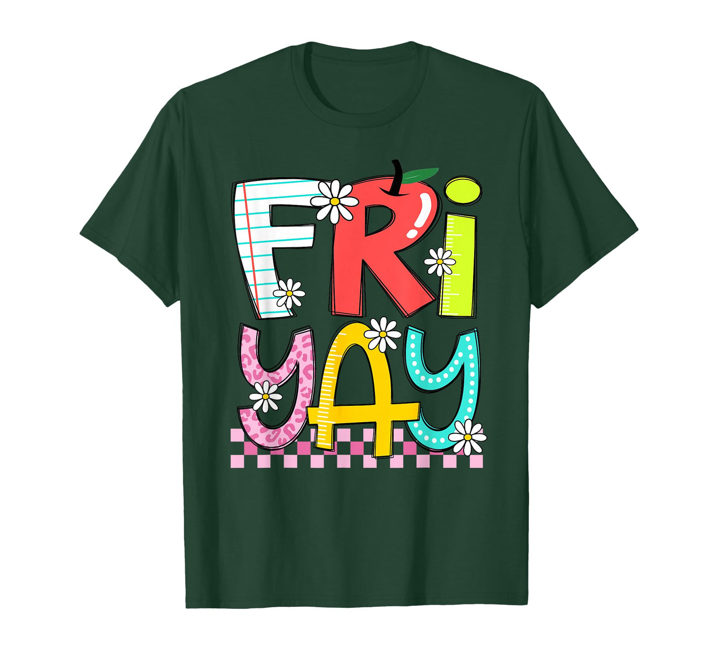 Funny Fri-Yay Happy Friday Teacher Weekend Back To School T-Shirt