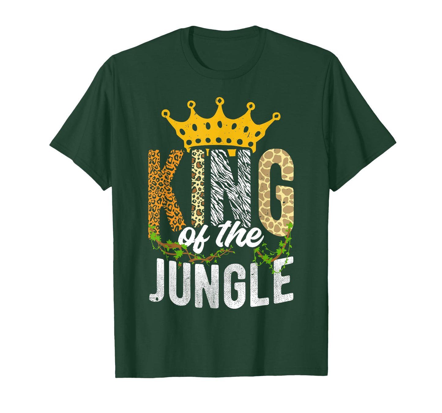 King Of The Jungle King Jungle Crown Wildlife Dschungel T-Shirt
