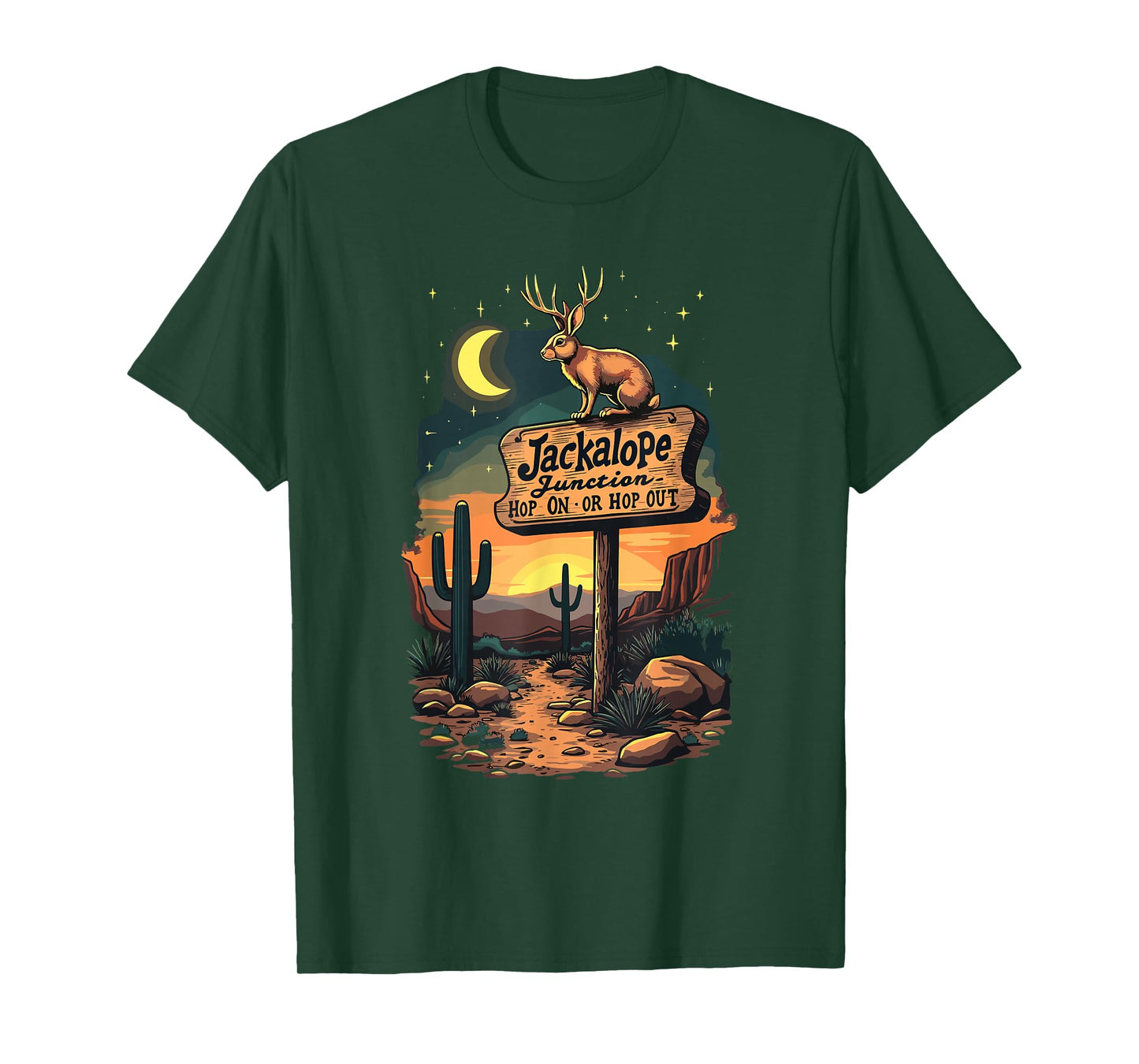 Jackalope Junction Hop On Or Hop Out Adventure T-Shirt