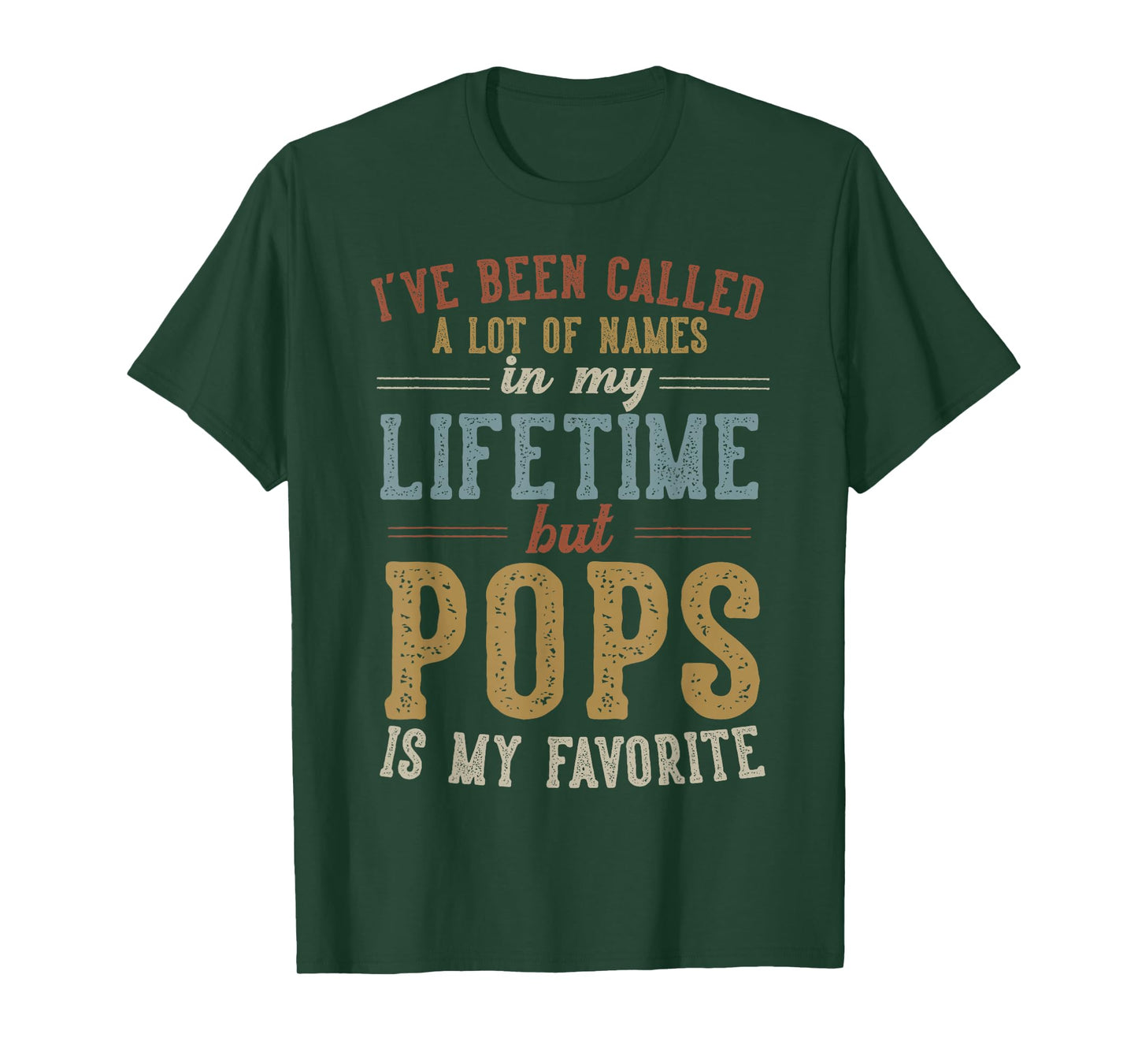 Pops Is My Favorite Name - Father's Day Pops T-Shirt