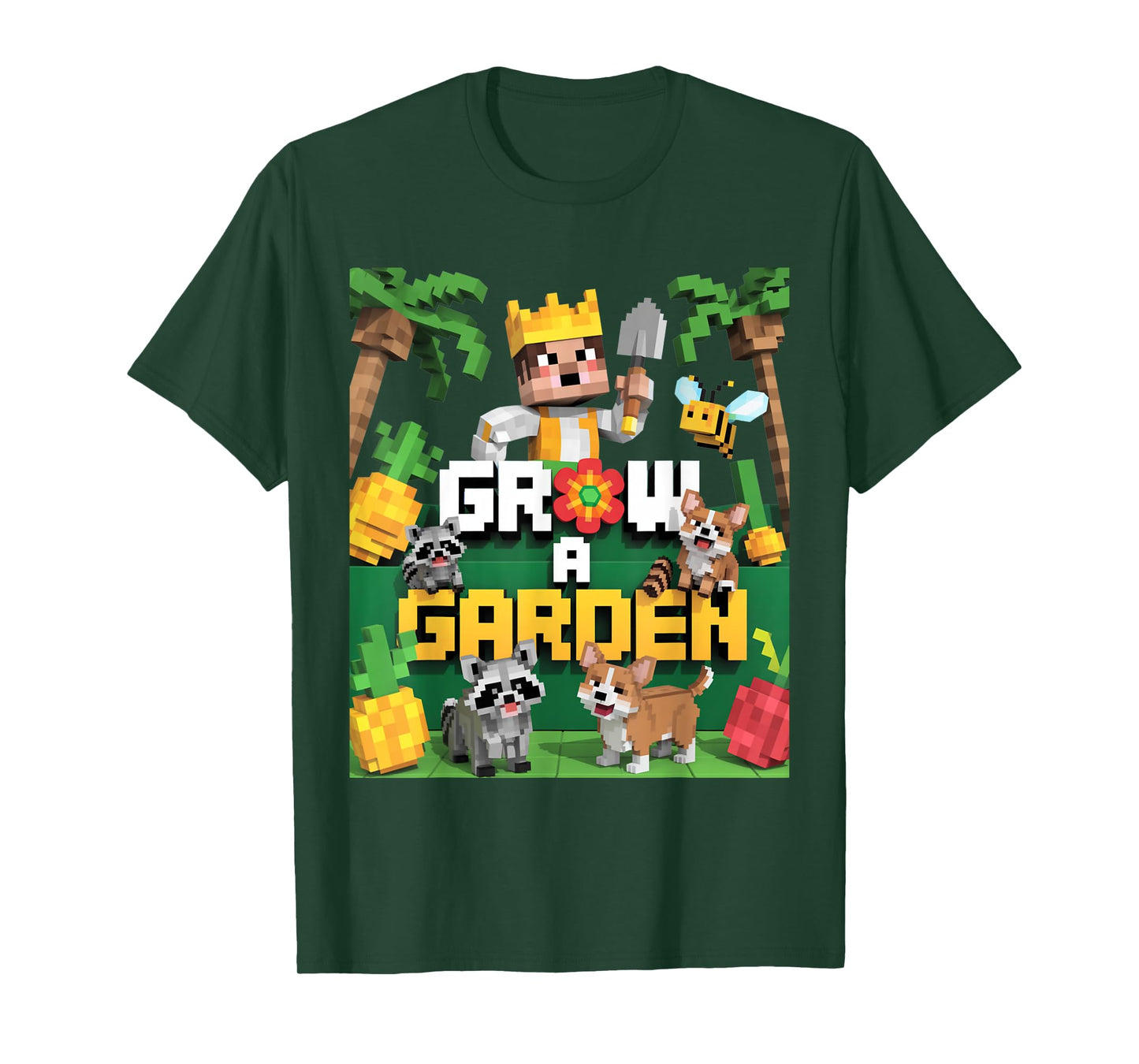 Grow a Garden – Pixel Animal Farm Adventure T-Shirt