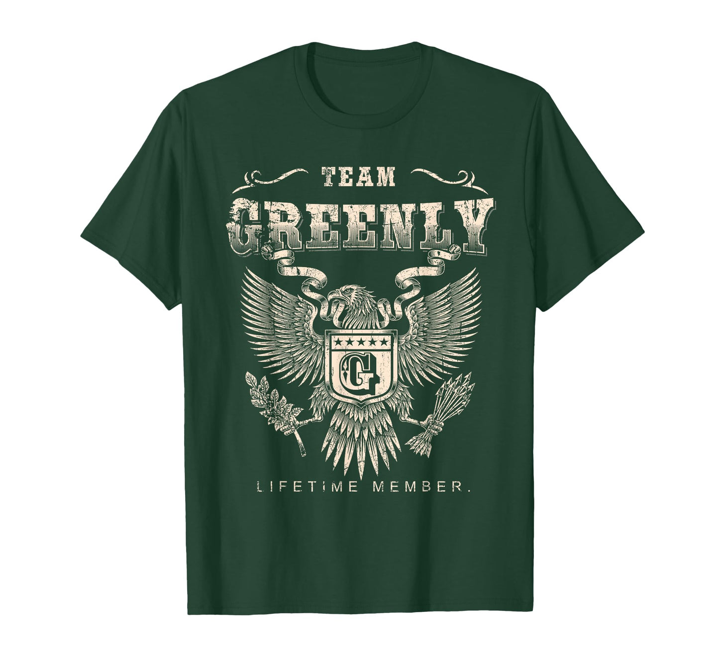 Team Greenly Lifetime Member - Greenly Name T-Shirt