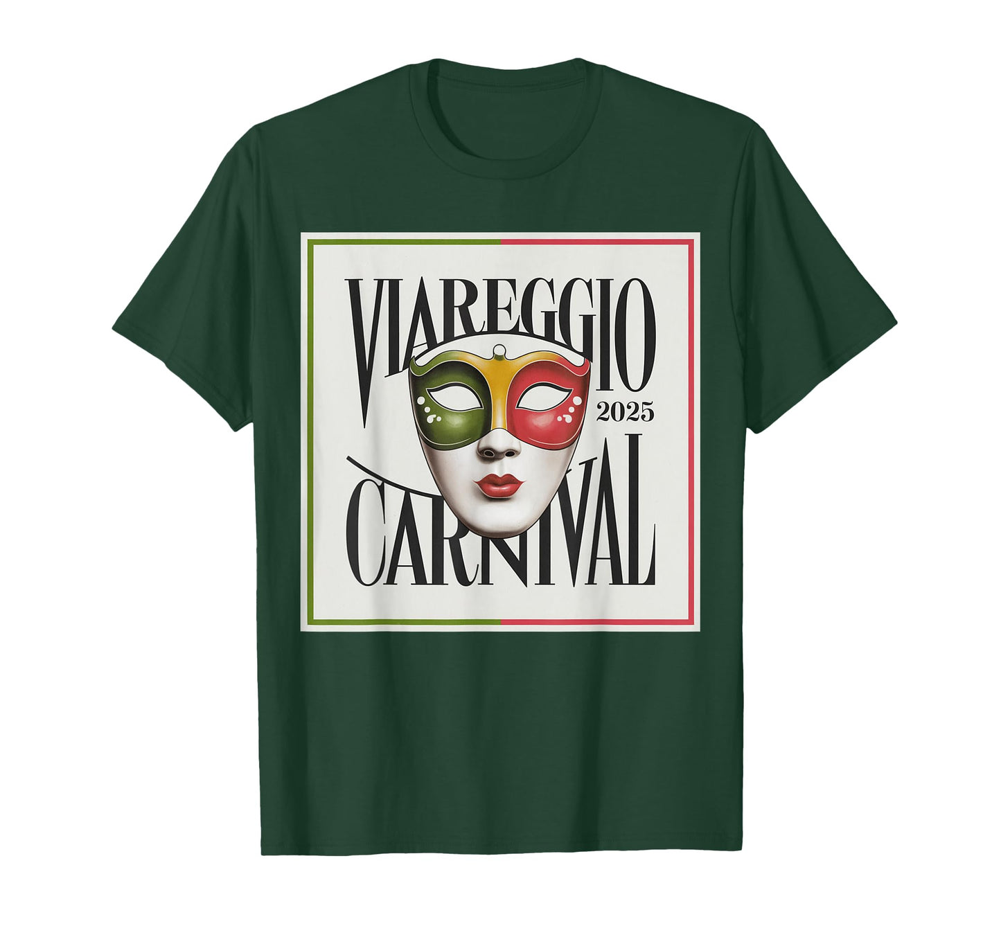 Viareggio Carnival Lively masks and festive spirit T-Shirt