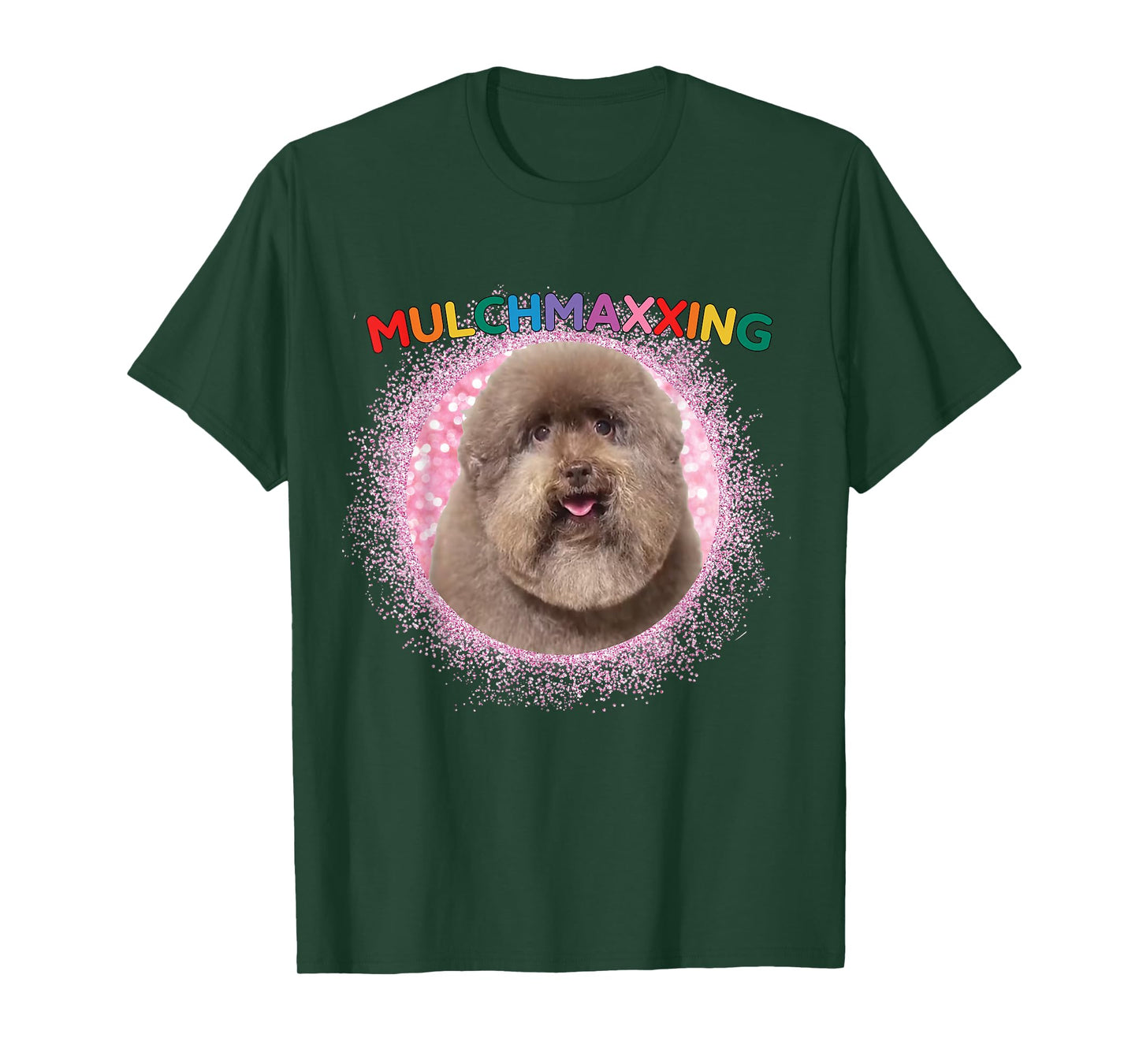 Mulch Gang 4 Life MulchMaxxing Puppy Dog Meme For Dog Lovers Men Women Kids T-Shirt