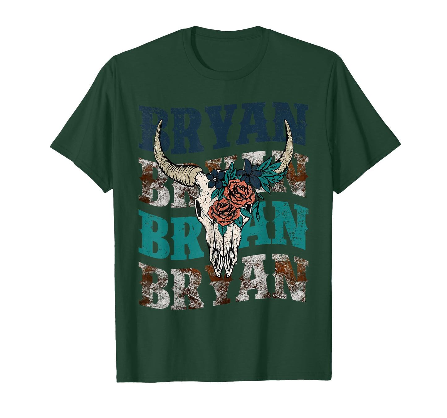 Vintage Bryan Bull-Skull Western Deserts Bryan T-Shirt