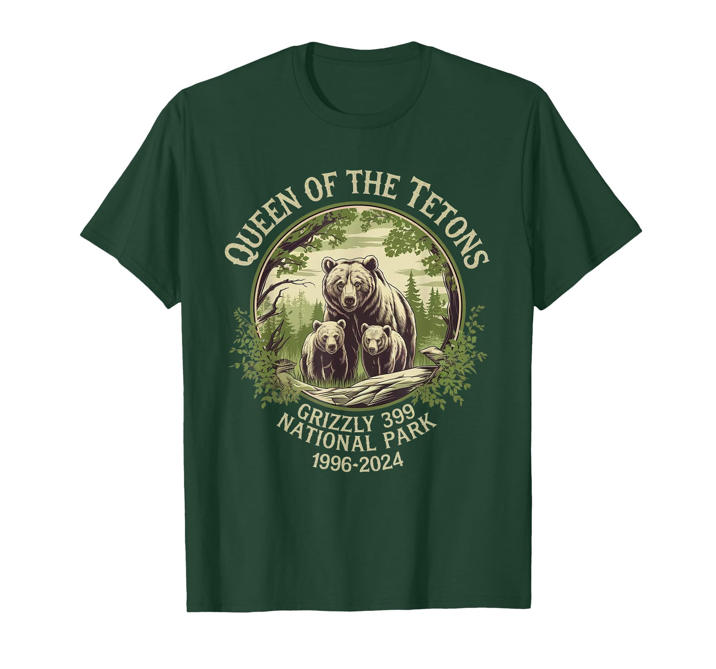 Queen Of The Tetons Grizzly 399 Wildlife Preserve 1996-2024 T-Shirt
