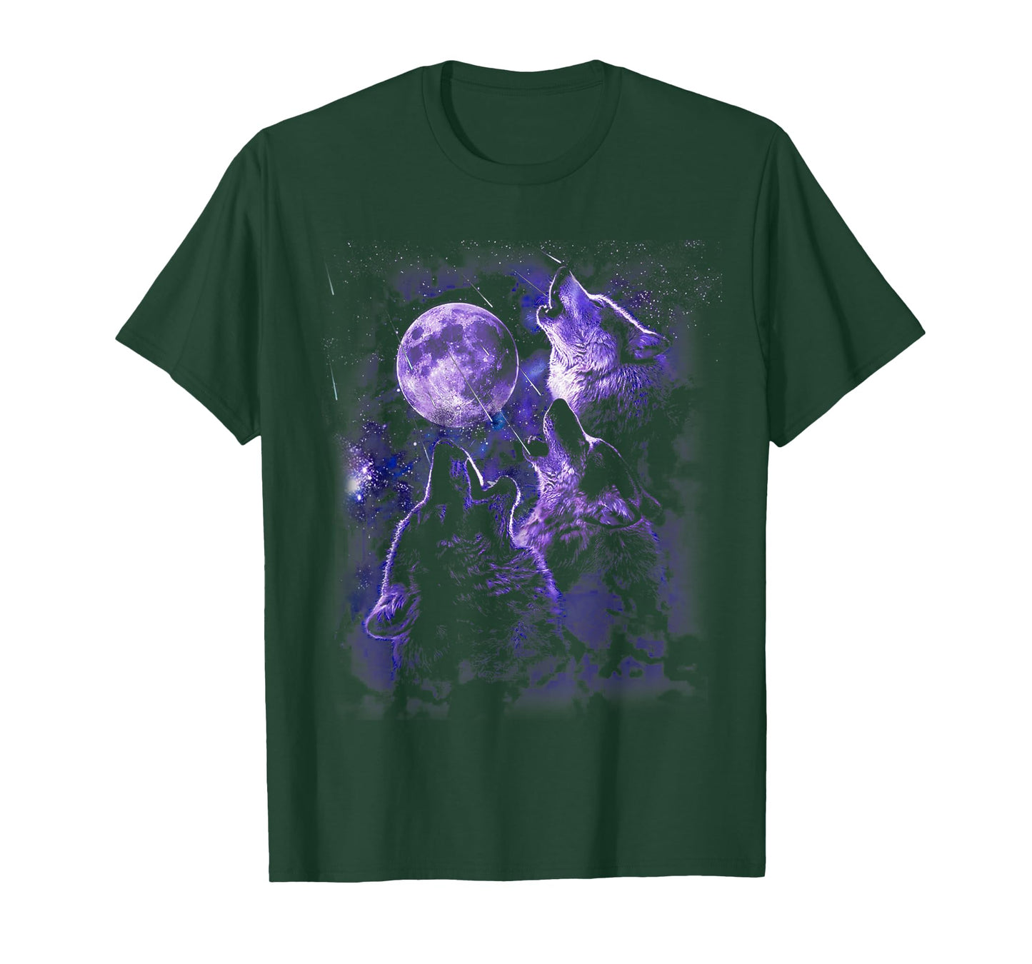 Wolf Howling At The Moon T-Shirt Wildlife Wolves Lovers Men T-Shirt