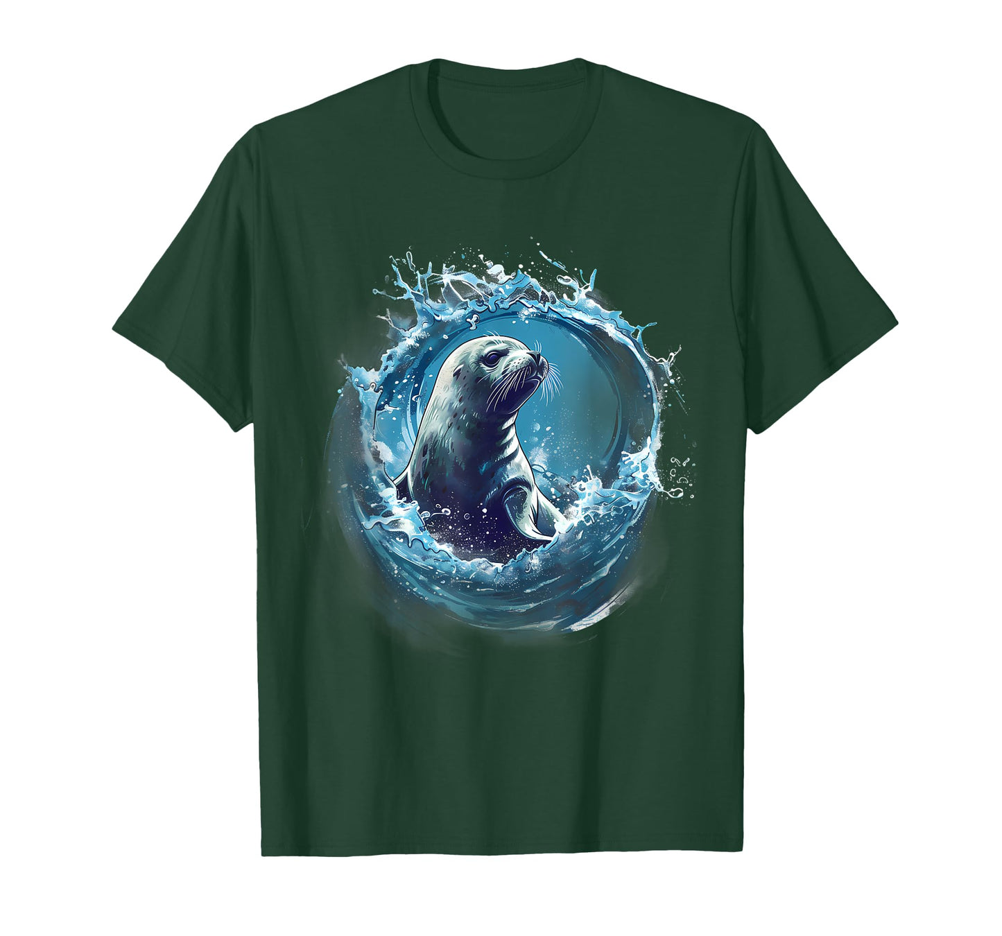 Seal Sea Ocean Animal Ocean Sea Seal Artwork Marine Mammal T-Shirt