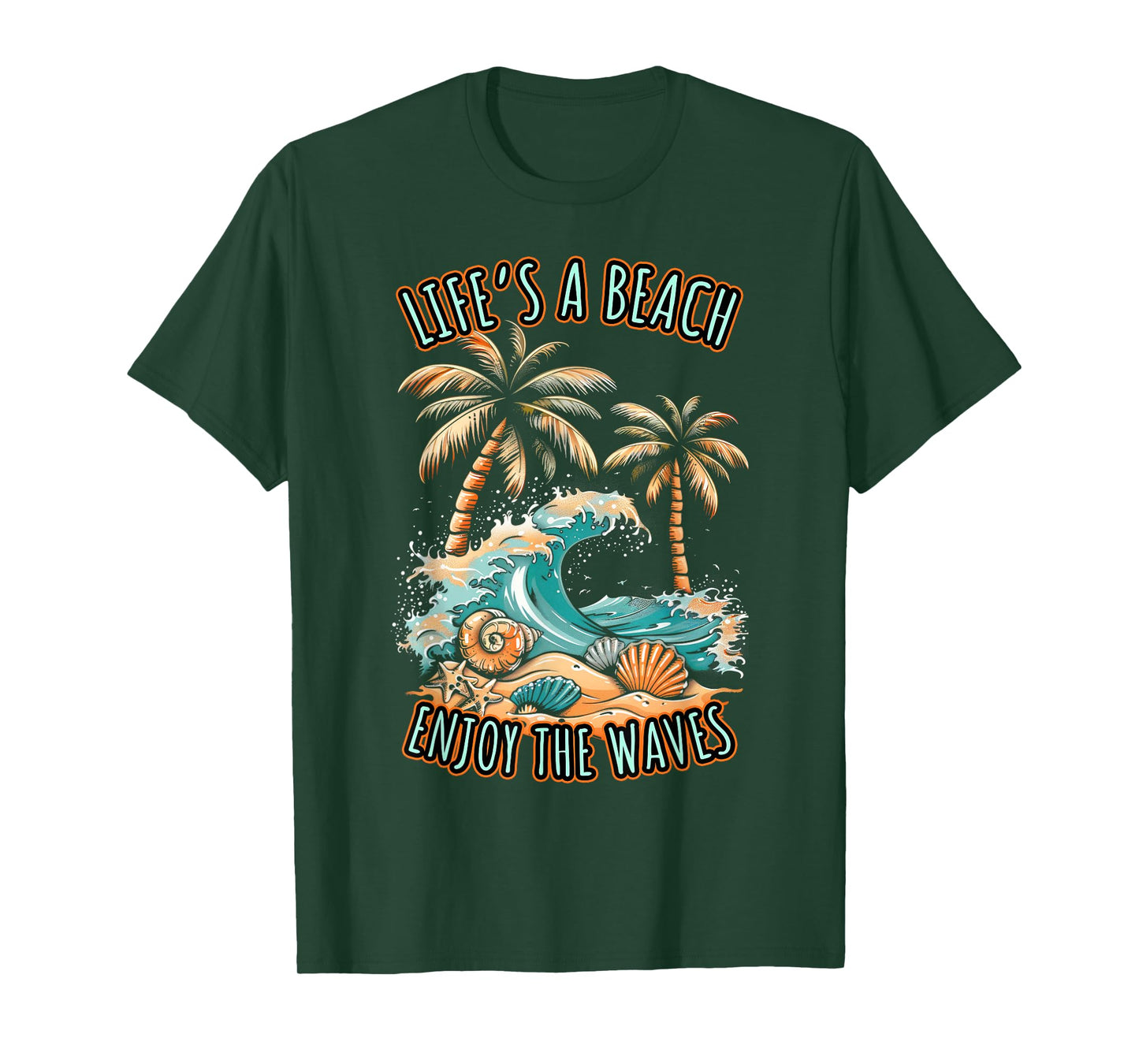 Life´s a Beach Summer Vacation Tropical Beach Design T-Shirt