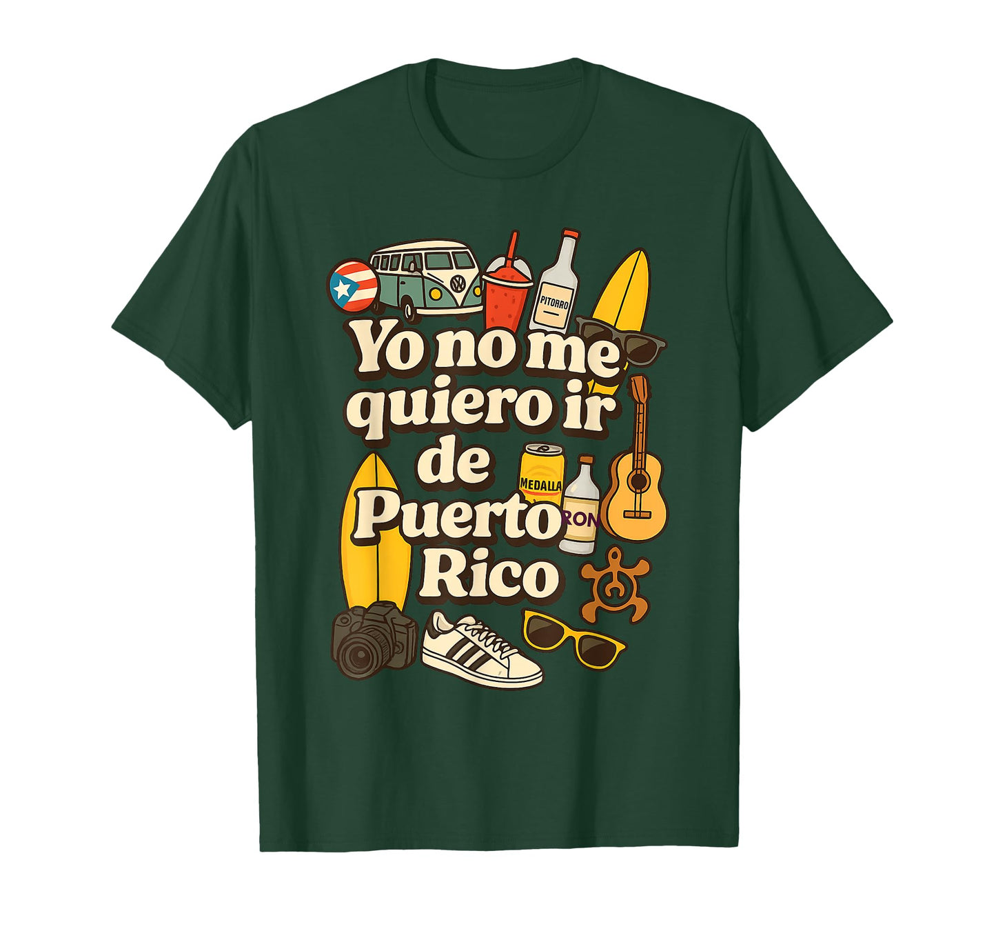 Yo no me Quiero ir de Puerto Rico Island Pride Vibes T-Shirt