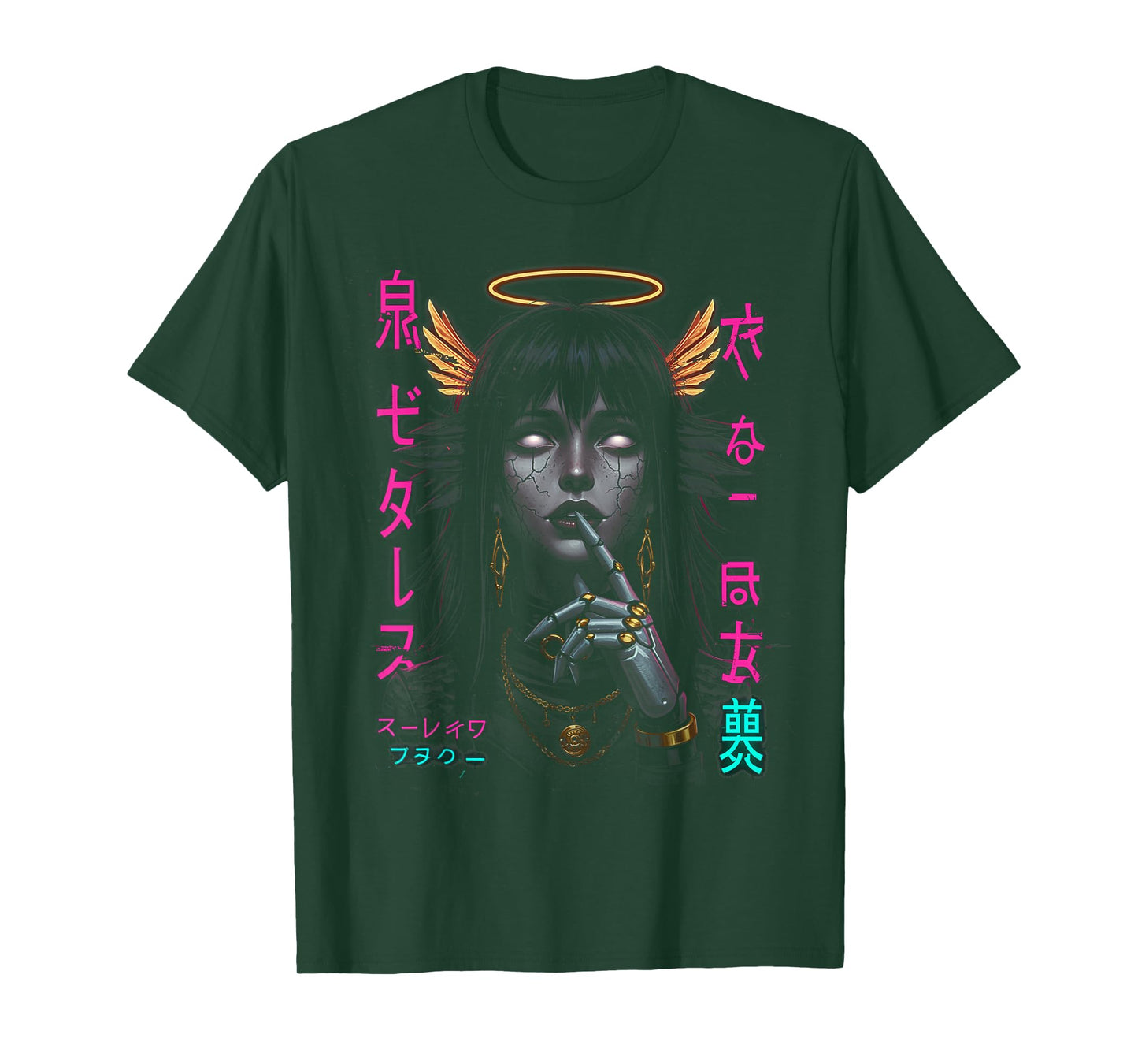 Japanese Aesthetic Streetwear Cyberpunk Anime Manga Techwear T-Shirt