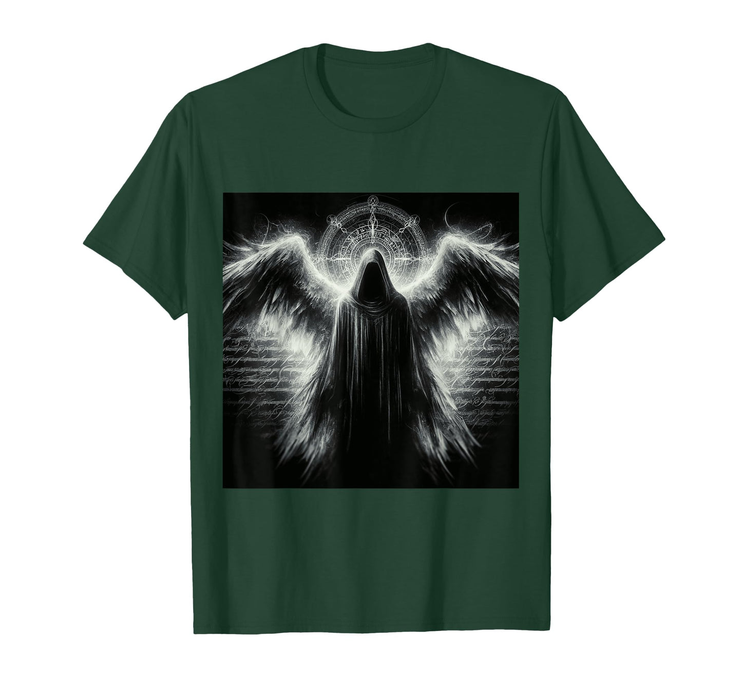 Archangel Azrael Religious Dark Fantasy Art Angelic Design T-Shirt
