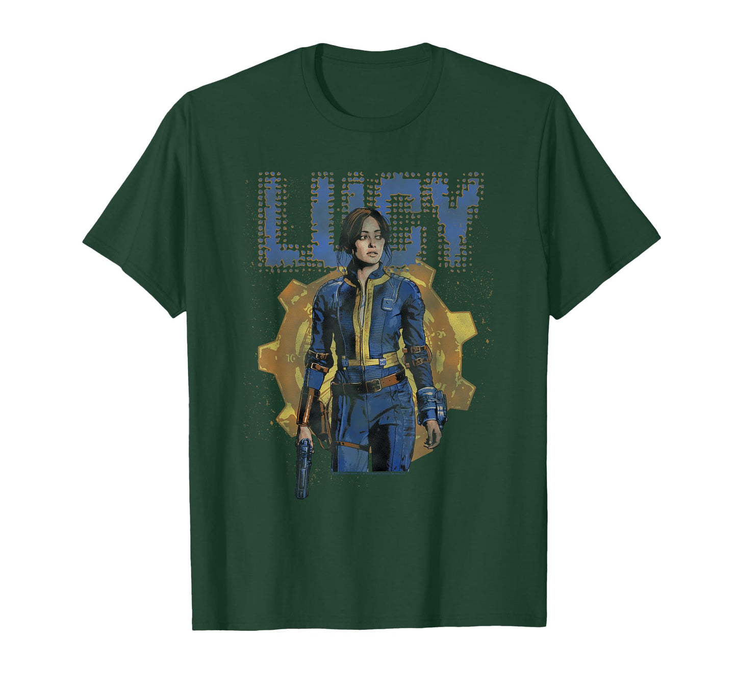 Fallout TV Series Lucy MacLean Halftone Vault 33 T-Shirt