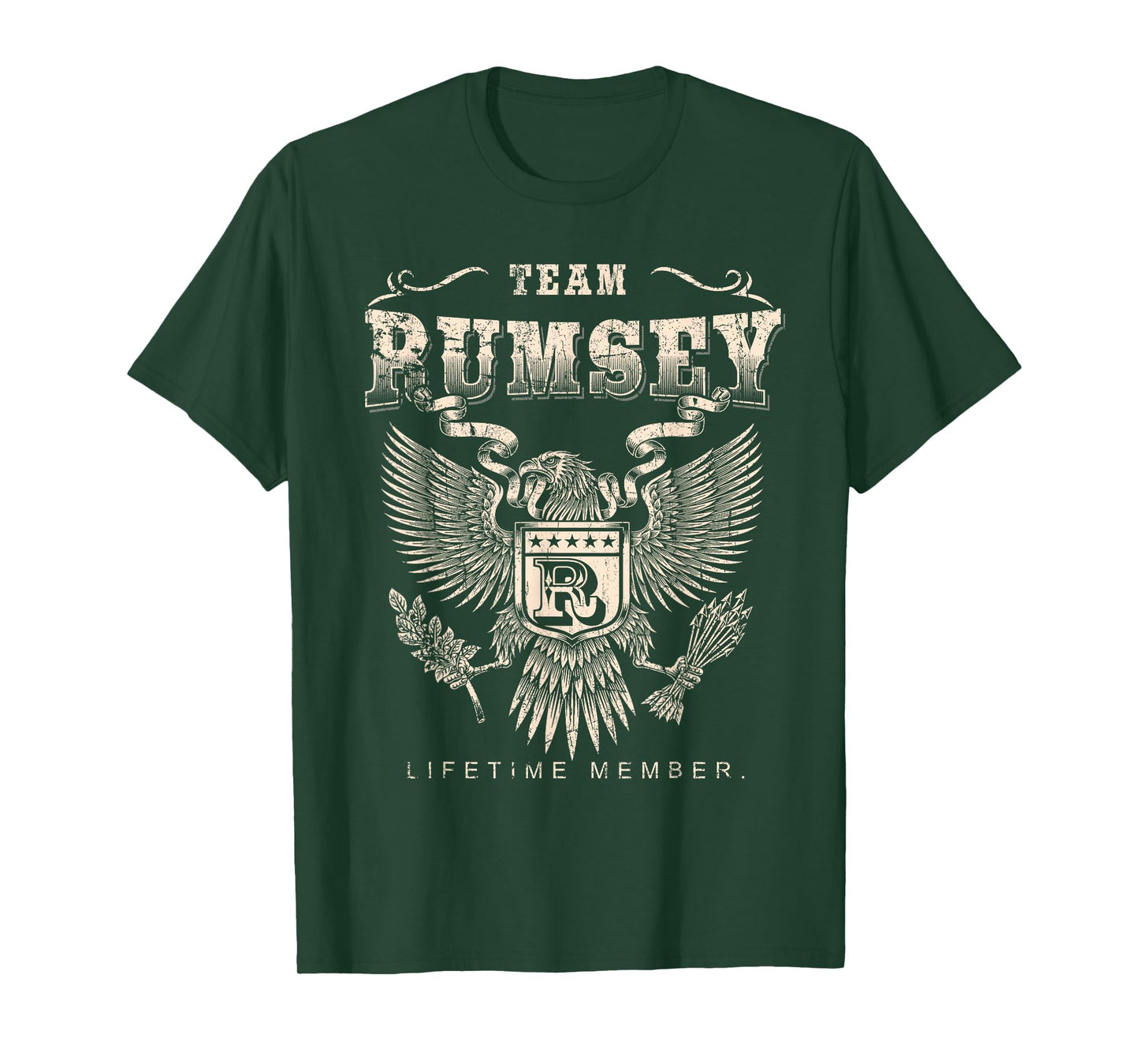 Team RUMSEY Family Name Lifetime Member T-Shirt