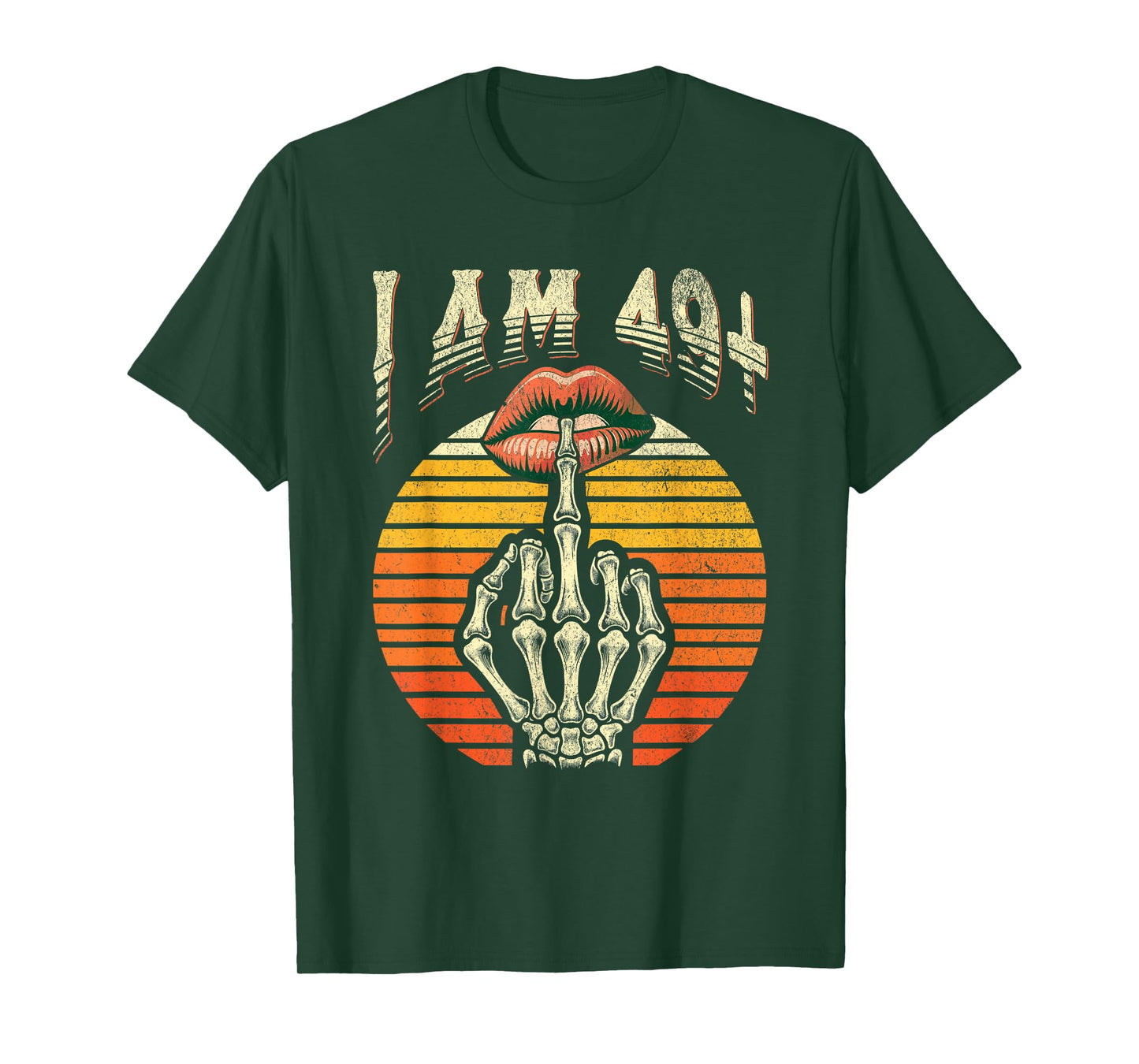 50th Birthday I Am 49 Plus 1 Middle Finger Vintage 49+1 T-Shirt
