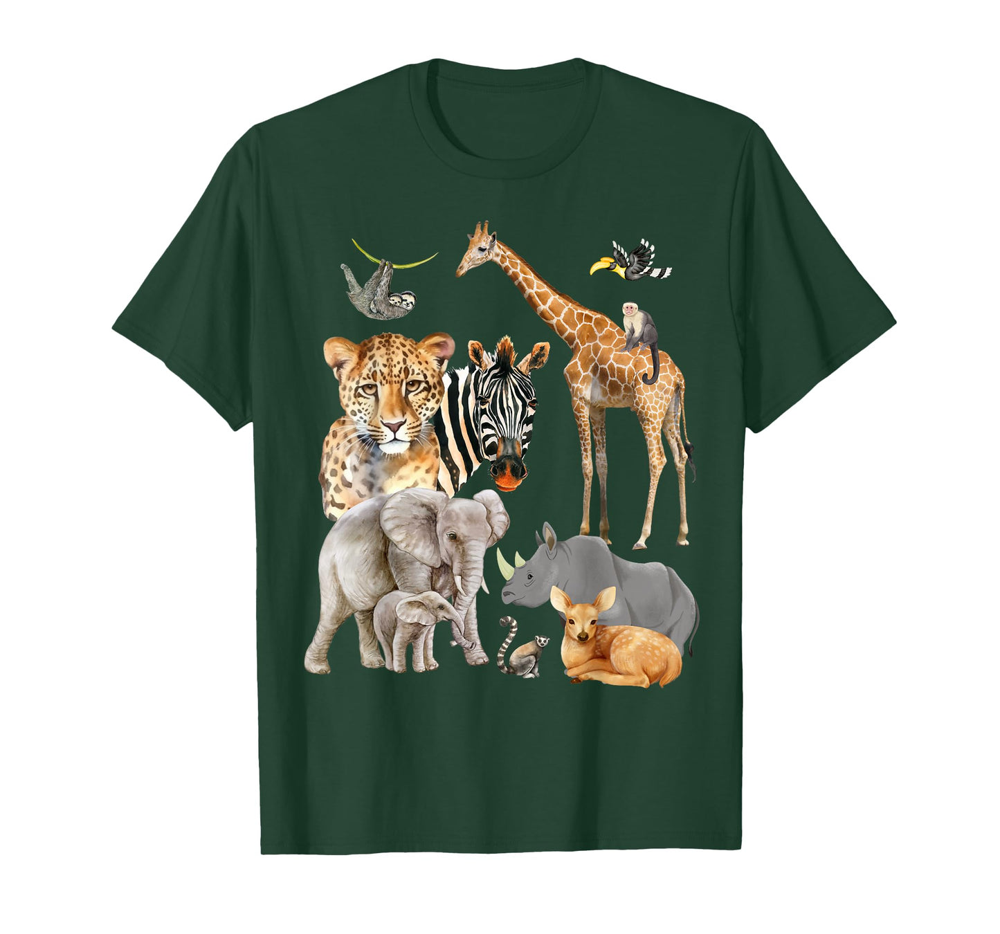 Wildlife Safari Party Animal Design T-Shirt