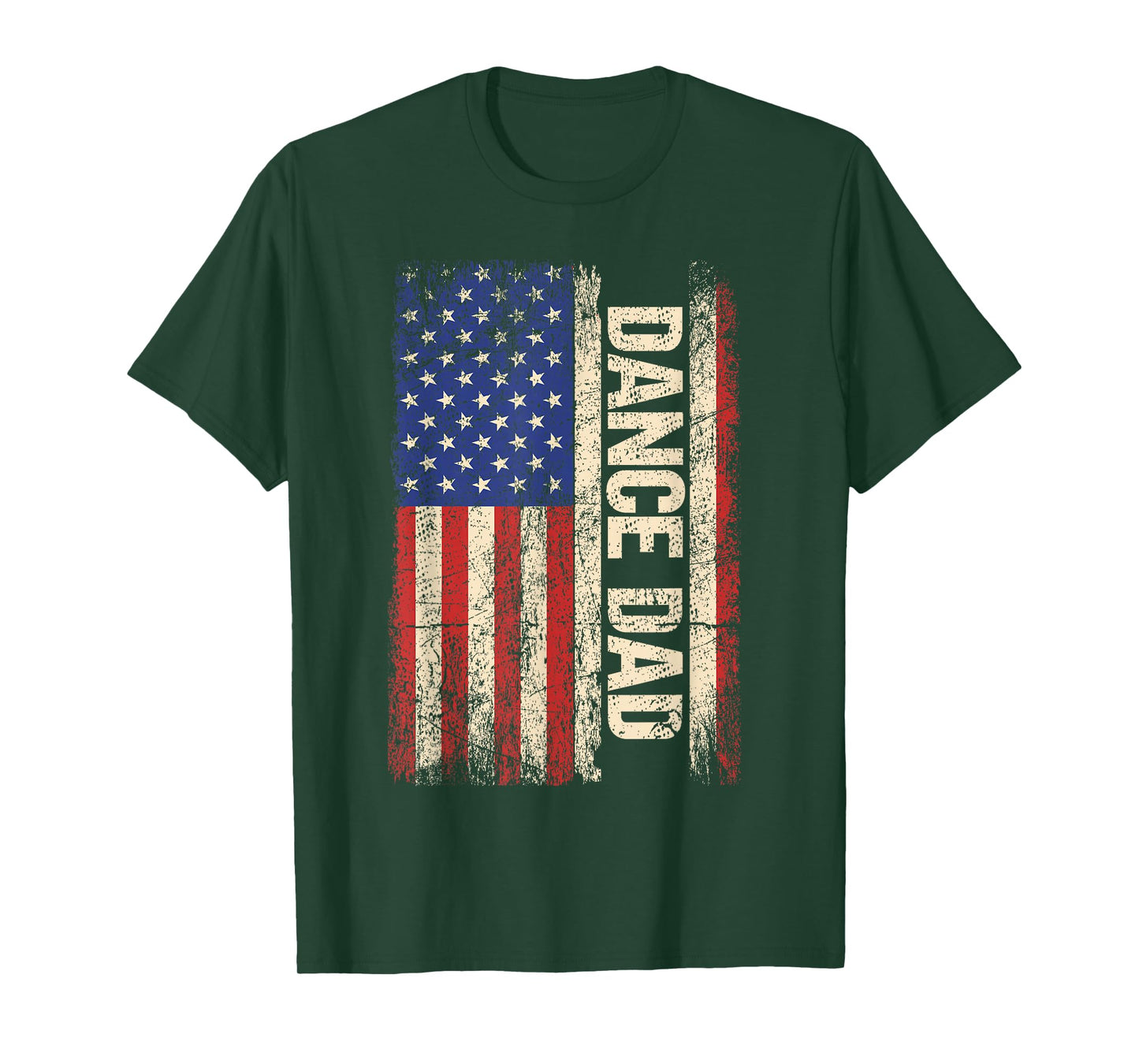 Dance Dad US American Flag Shirt Dancer Dancing Father Men T-Shirt