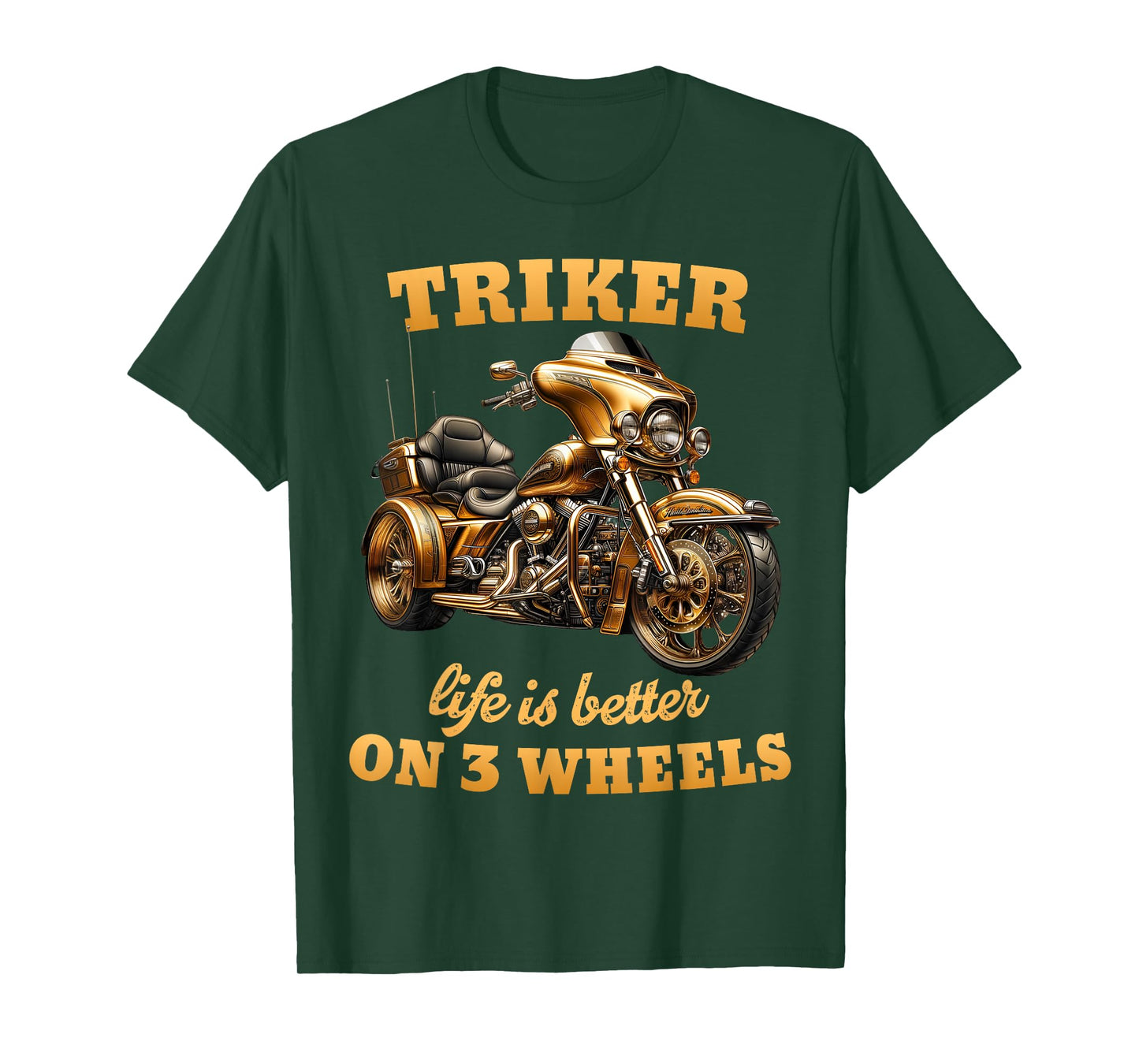 Trike Life Motorcycle trike Grandpa Three-wheeled Trike Dad T-Shirt