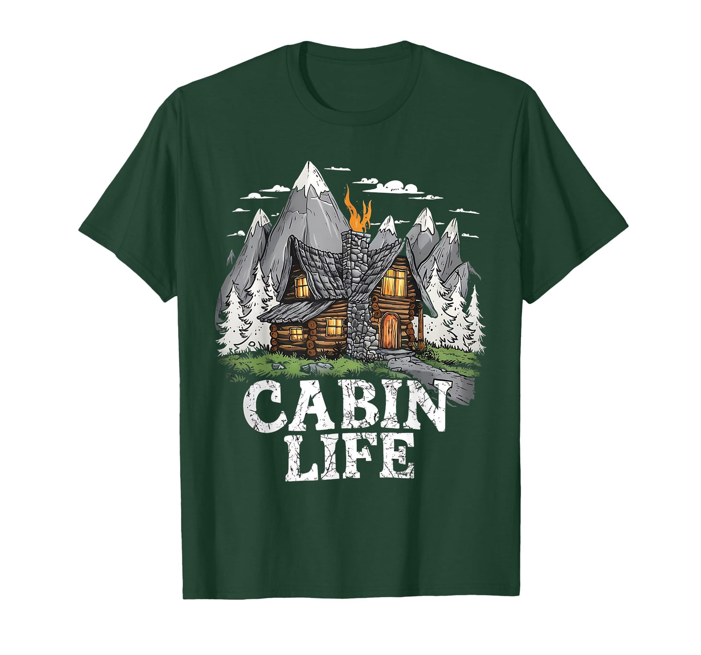 Logged Out Funny Log Cabin Life Mountain Ourdoor Camping T-Shirt