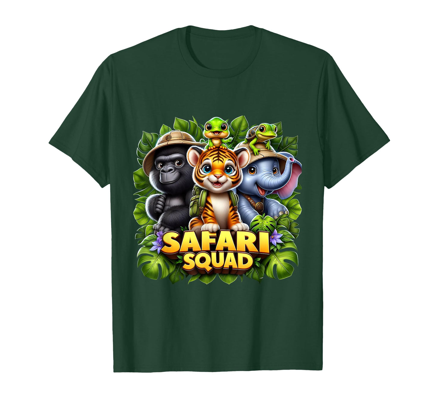 Wildlife Team Safari Squad Animals Wildlife Zoo Sunset T-Shirt