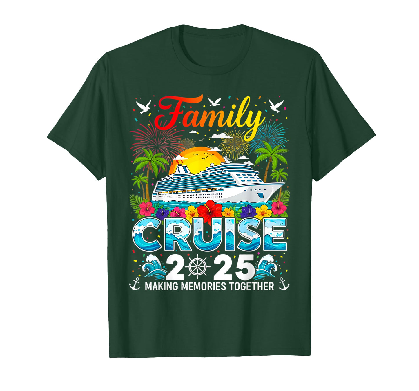 Family Cruise 2025 Vacation Trip Family Matching Cruise Ship T-Shirt