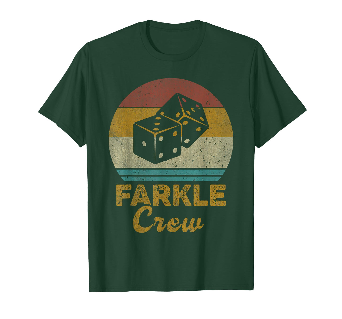 Farkle Crew Vintage Farkle Dice Game Mens Womens T-Shirt