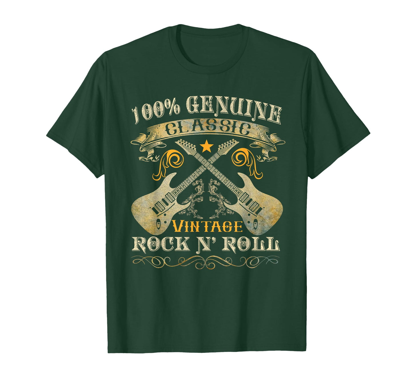 Classic Vintage Rock 'n Roll Music Guitars Gifts T-Shirt