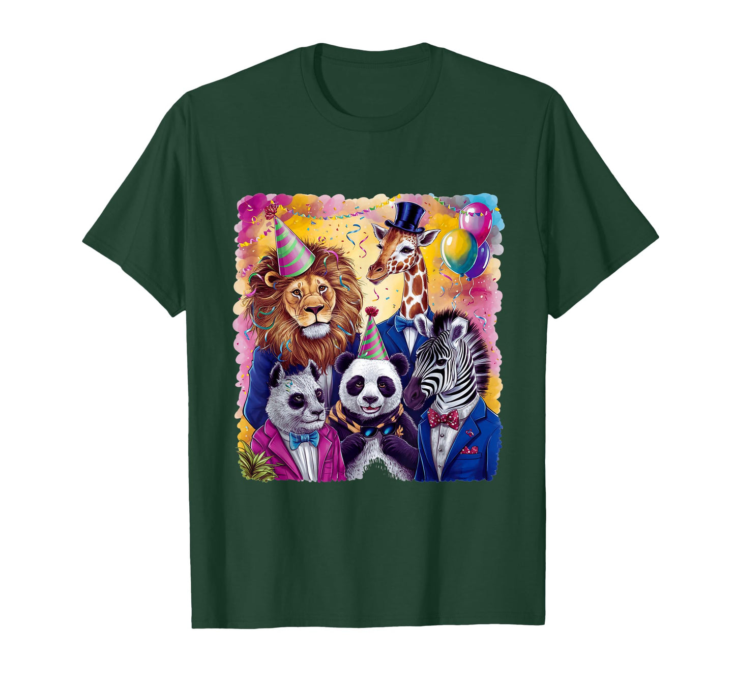 Zoo Animals Wildlife Birthday Squad Party Zoo Animals Fun T-Shirt