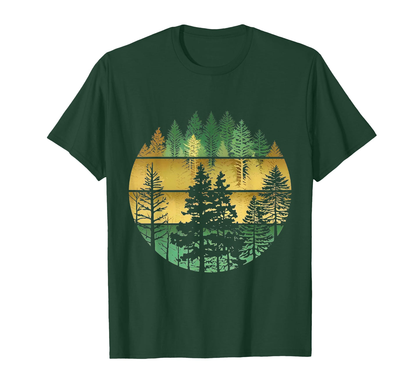 Vintage Wildlife Trees Outdoors Nature Retro Forest Apparel T-Shirt