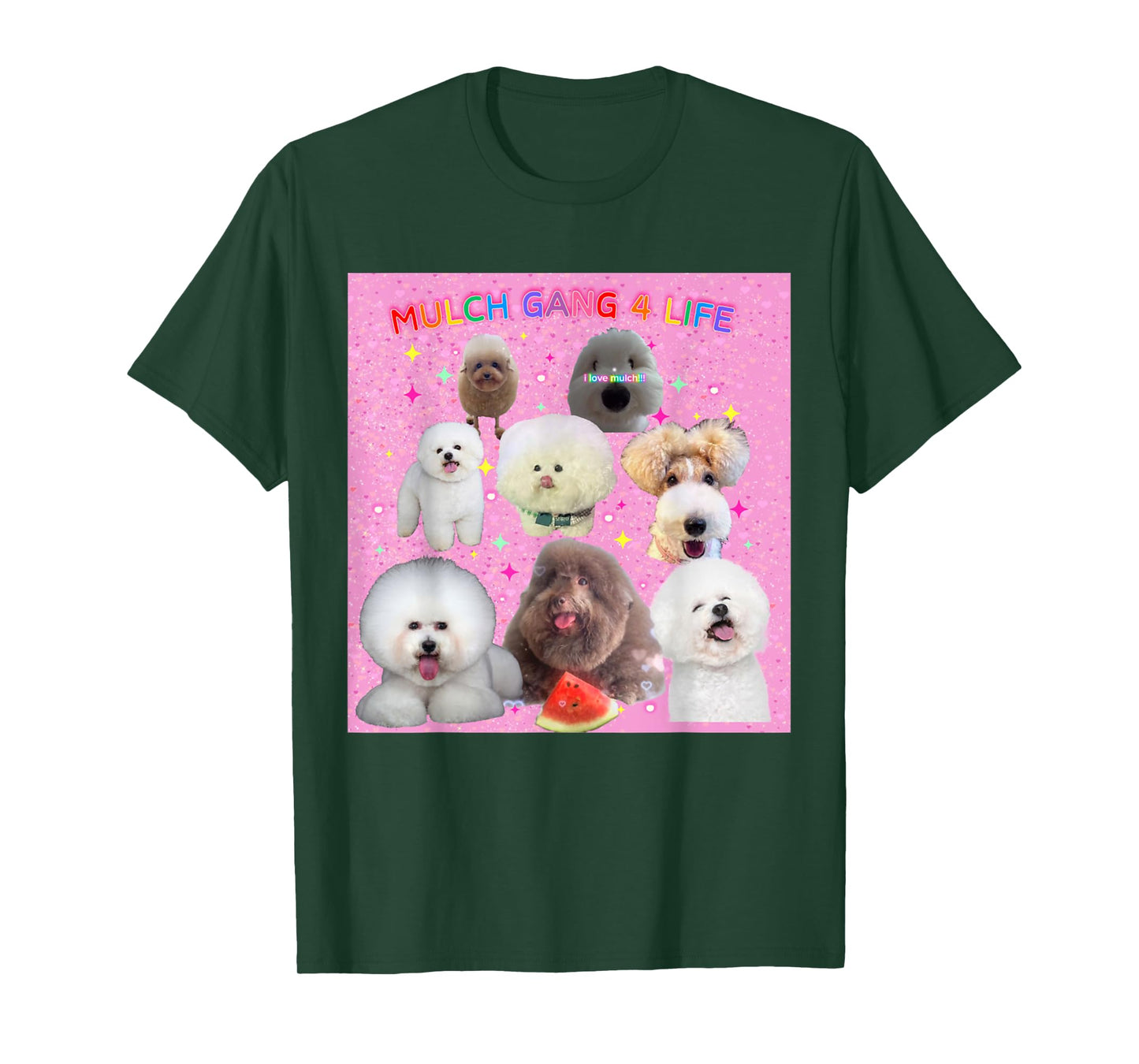 Mulch Gang 4 Life MulchMaxxing Puppy Dog Meme Mulchposting T-Shirt