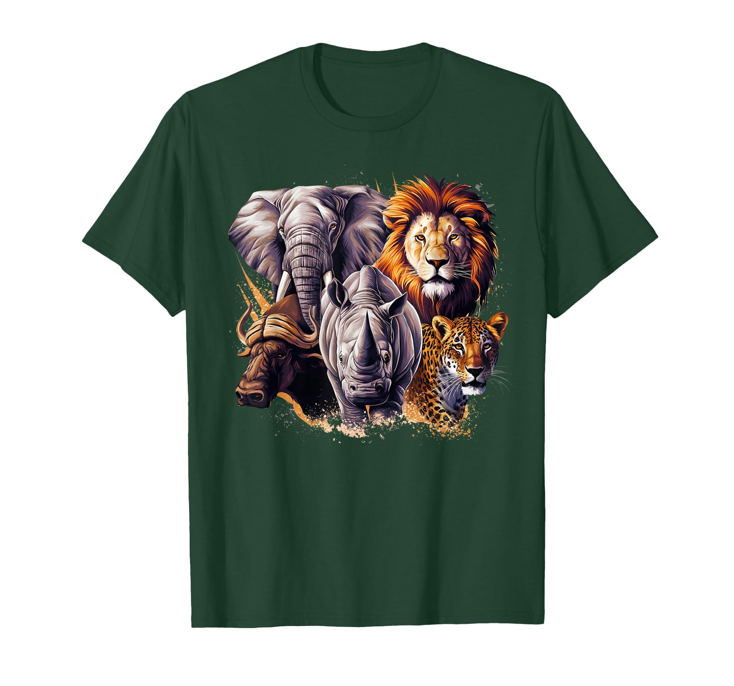 Wildlife Safari Adventure The Big Five Of South Africa T-Shirt