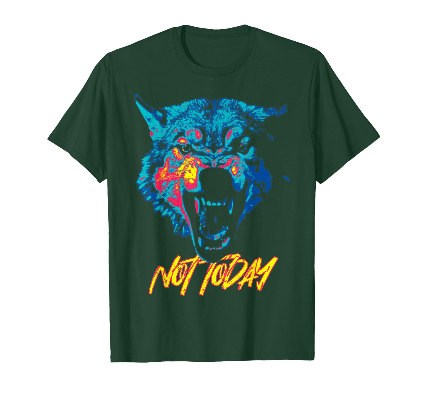 Angry wolf. Not today. T-Shirt