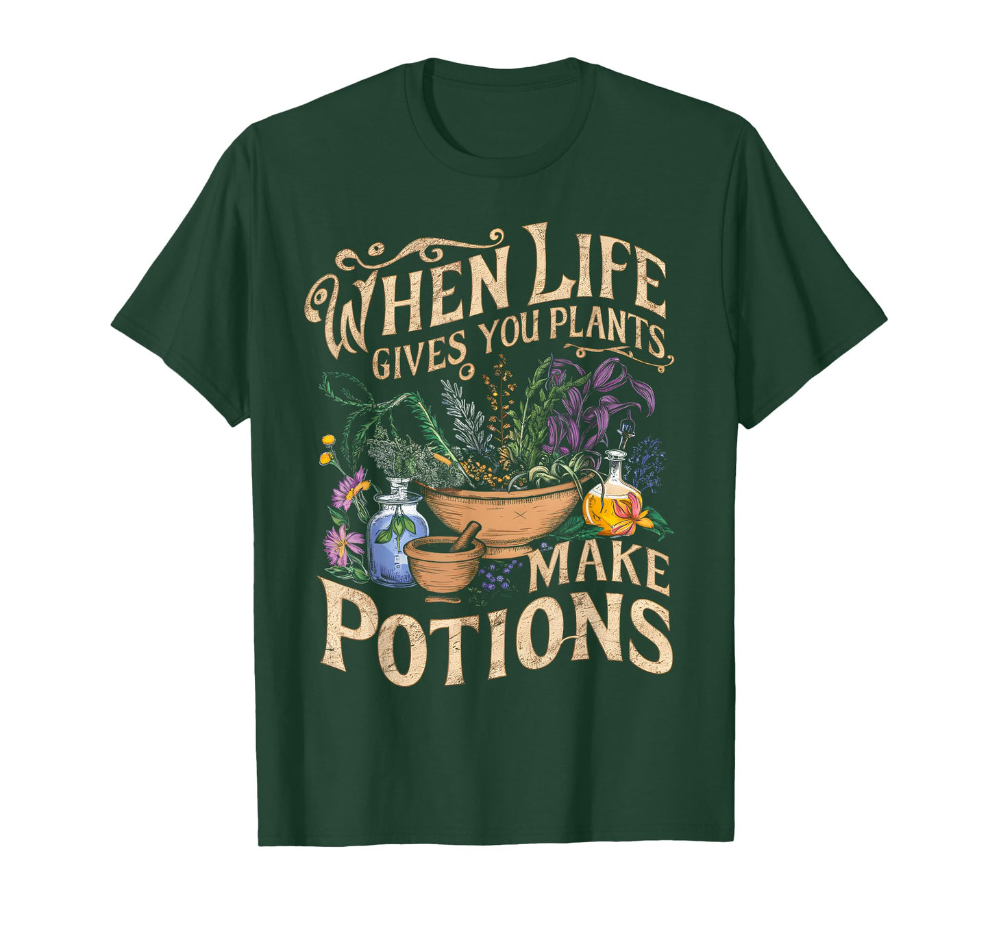 Funny Herbalist and Apothecarist Puns Make Potions Herbalism T-Shirt