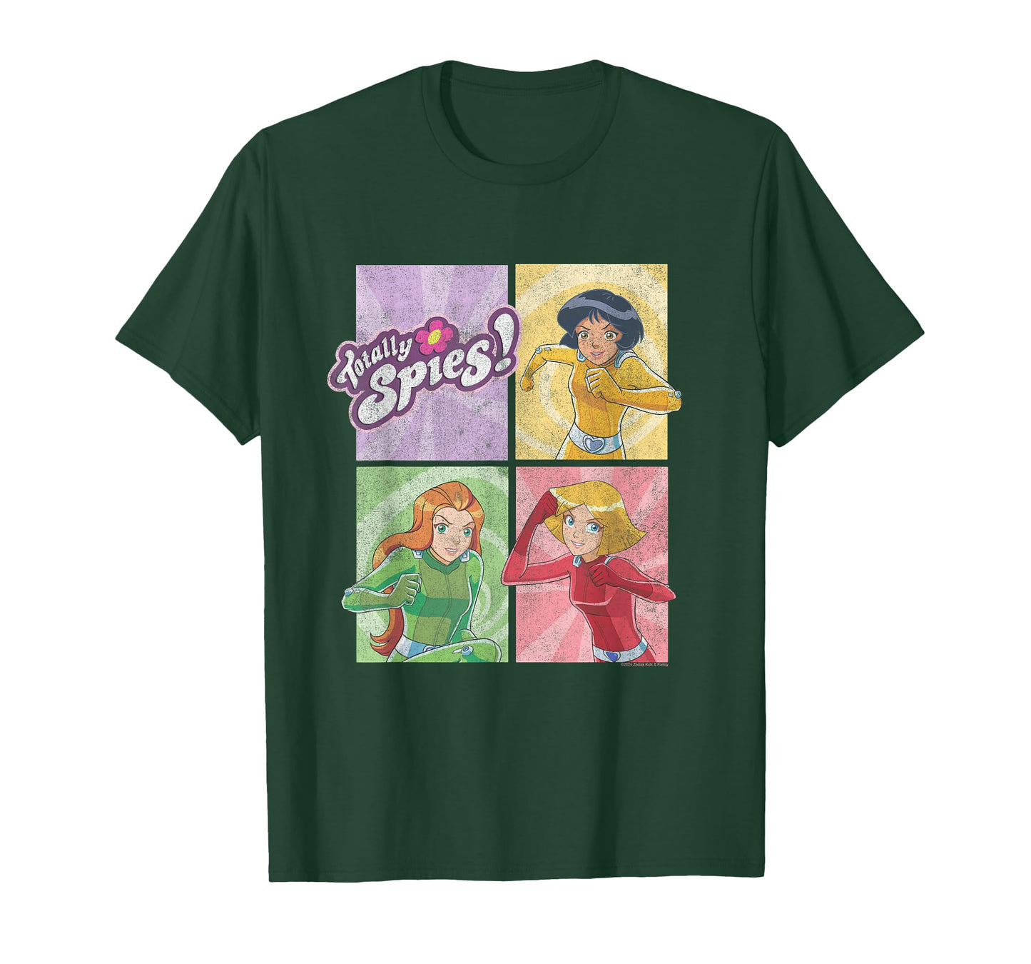 Totally Spies! Four Block Characters & Logo T-Shirt