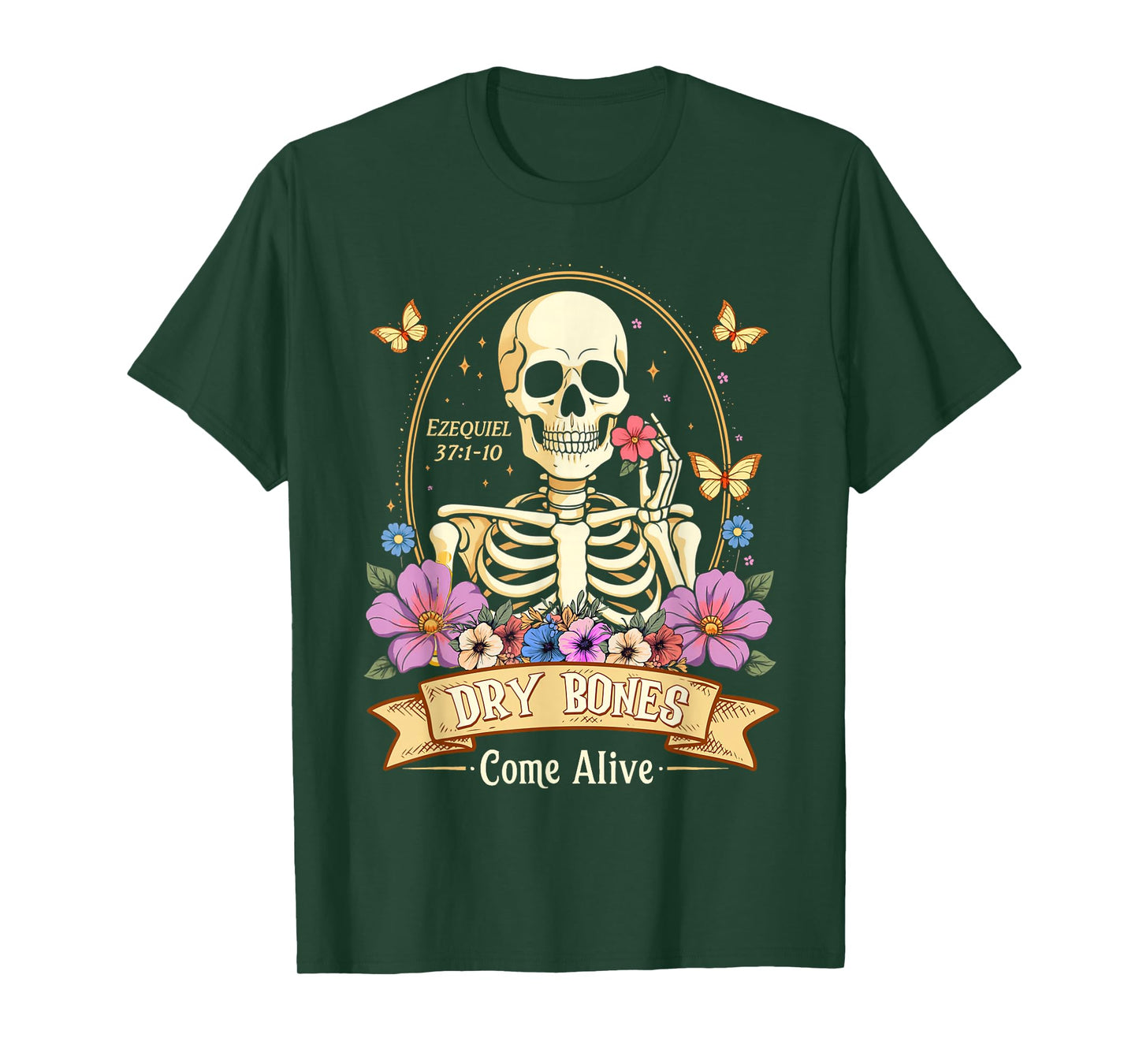 Dry Bones Come Alive Funny Skeleton Dancing T-Shirt