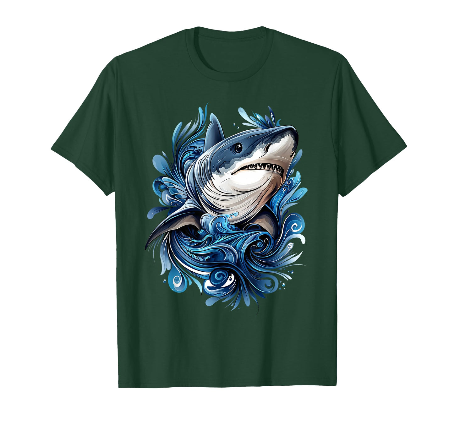 Shark Wildlife Nature Colorful Shark T-Shirt
