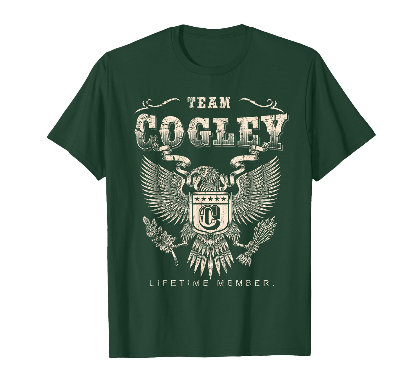 Team Cogley Lifetime Member - Cogley Name T-Shirt