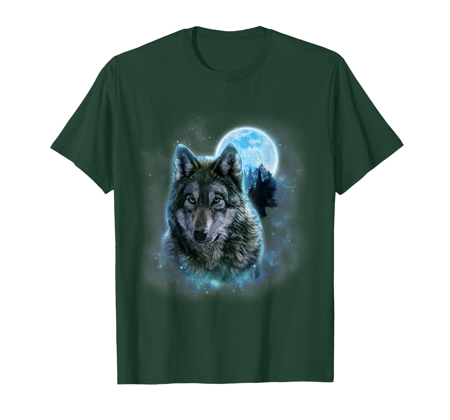 Wolf Howling at The Moon Wildlife Wolves Lovers Men T-Shirt