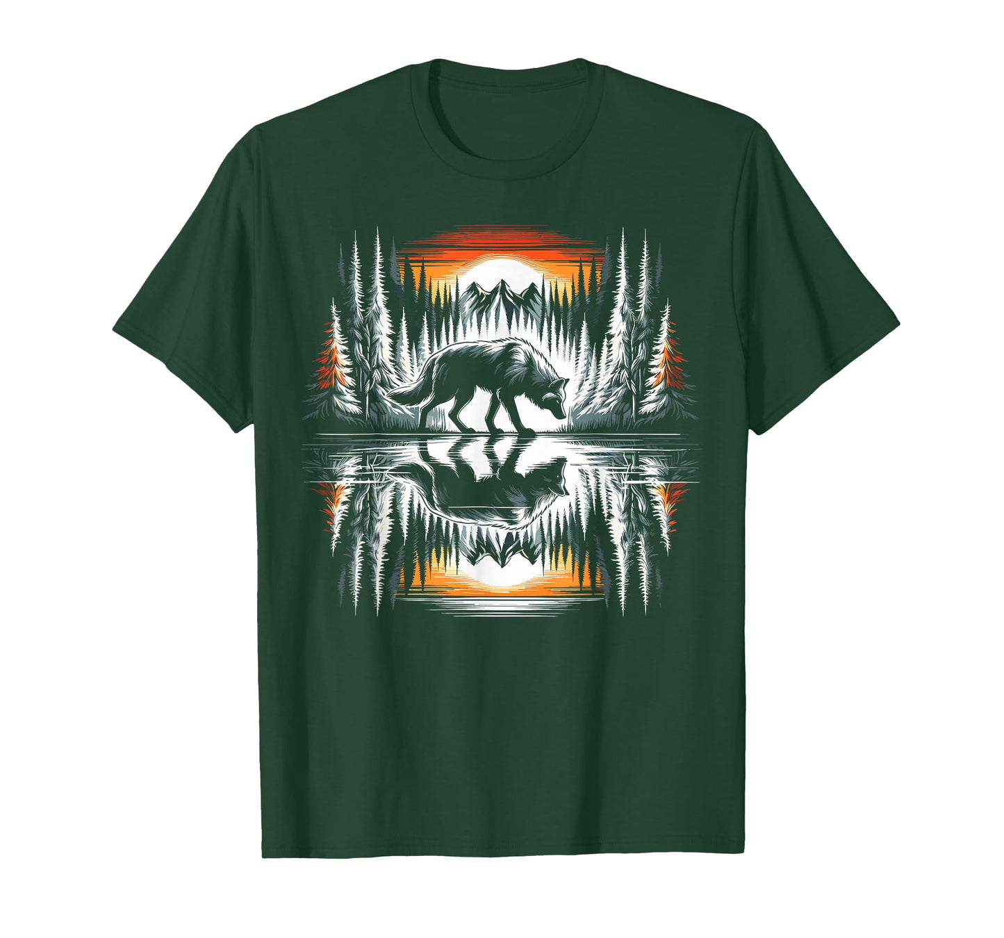 Wolf Forest Nature Wildlife T-Shirt