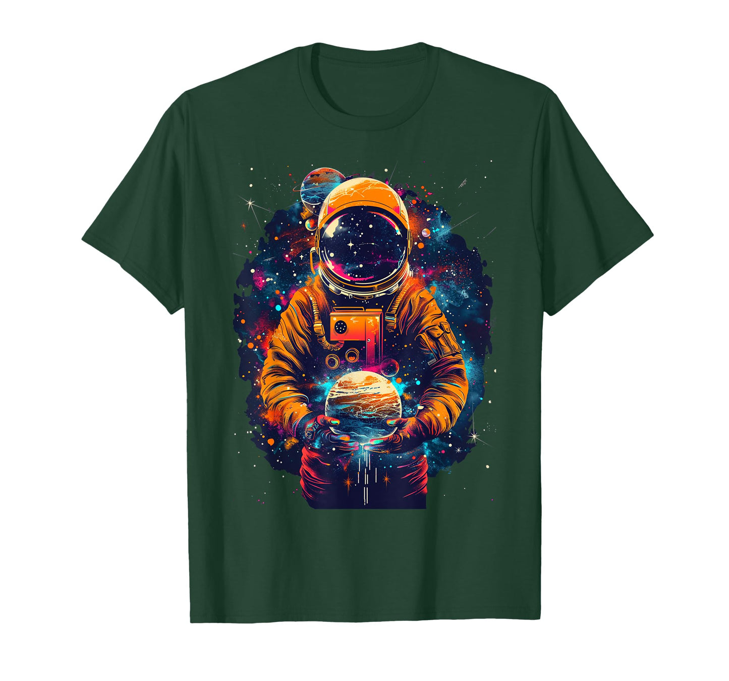 Astronaut STEM Planet Solar System Boys Girls Kids Graphic T-Shirt