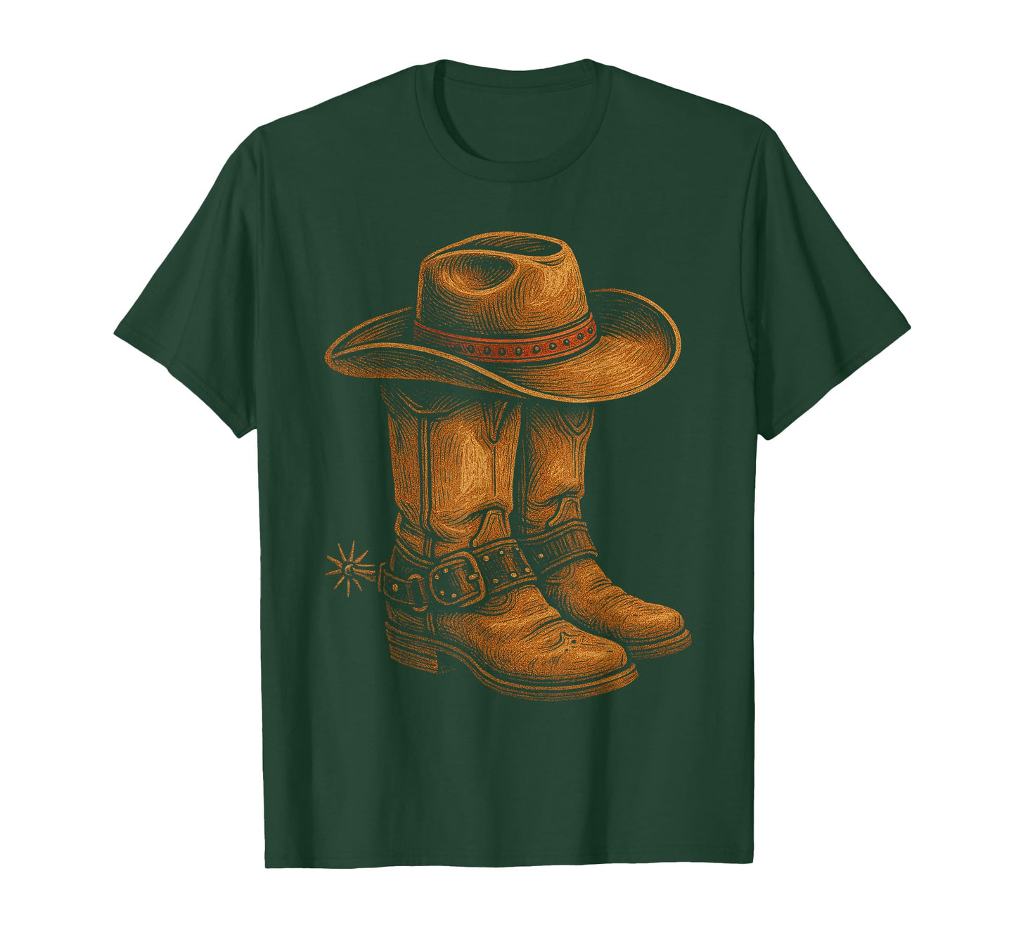 Cowboy Boots Texas Western Southern Country Wild West Rodeo T-Shirt