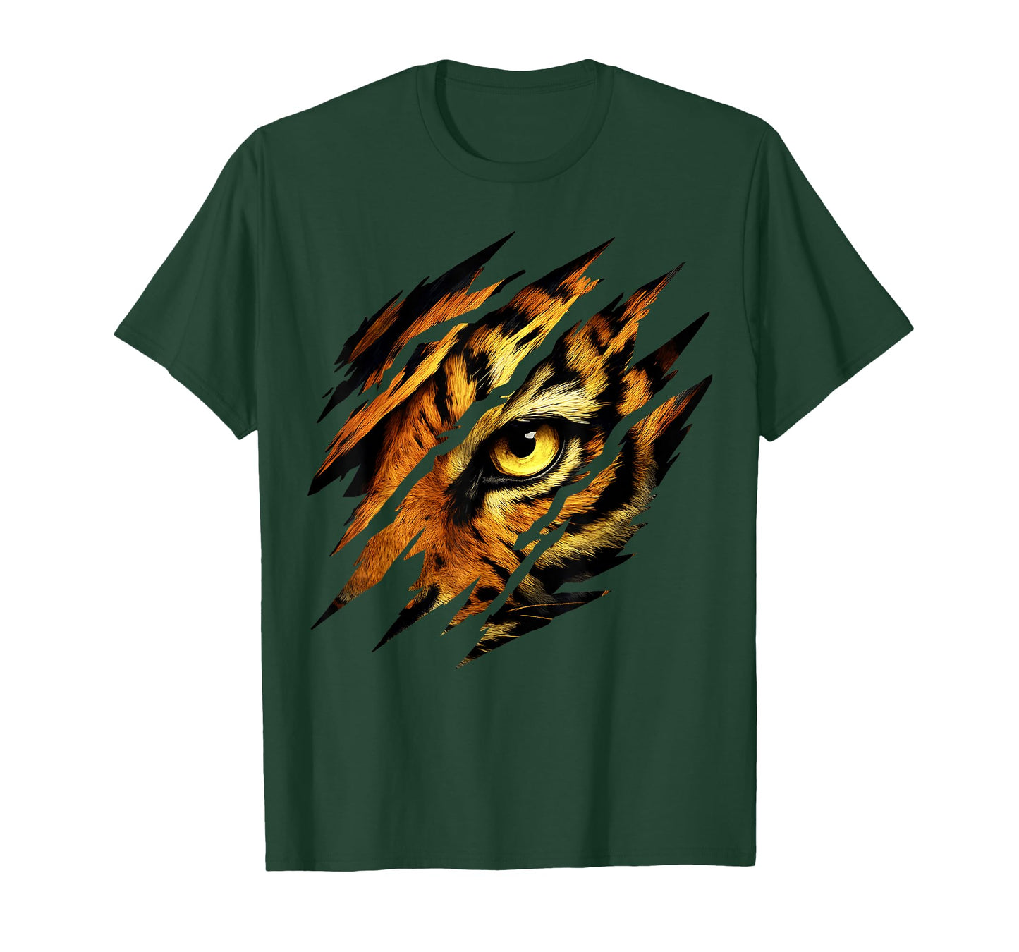 Fearless Tiger Eye Safari Zoo Wildlife Animal Zookeeper T-Shirt