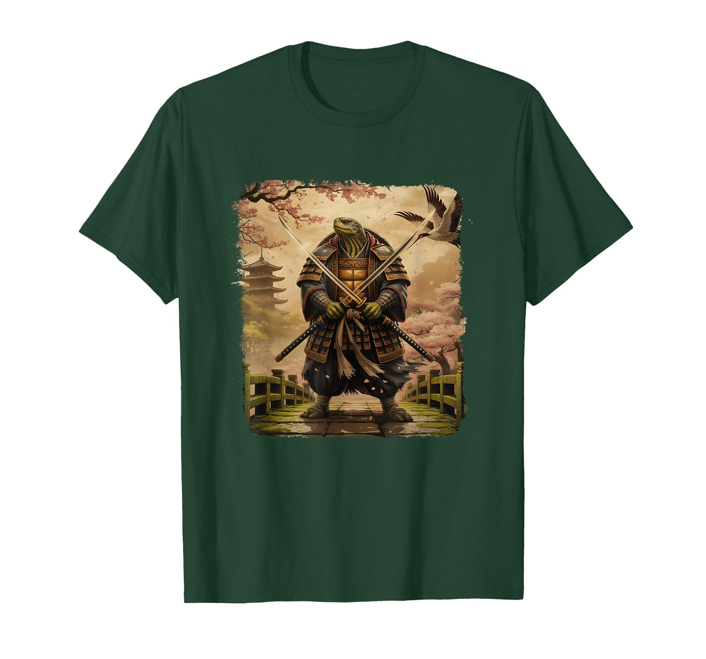 Samurai Turtle Japanese Art Turtle Warrior Bushido Katana T-Shirt