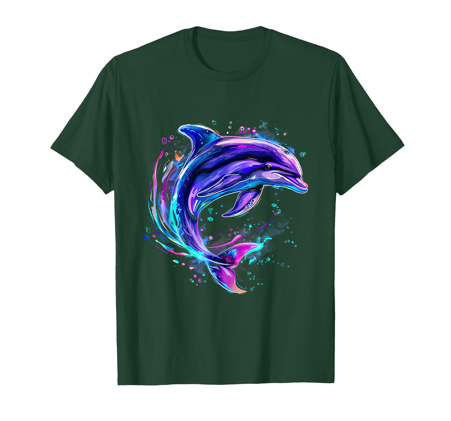 Dolphin Watercolor Sea Ocean Animal Ocean Sea Dolphin T-Shirt